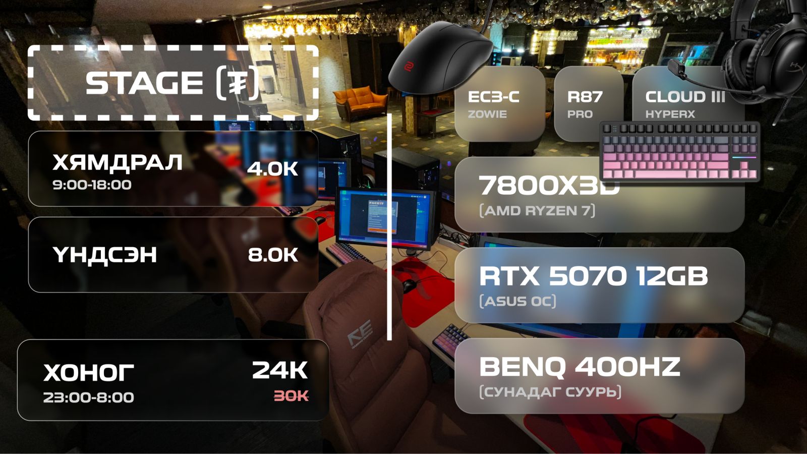 Stage zone pricing