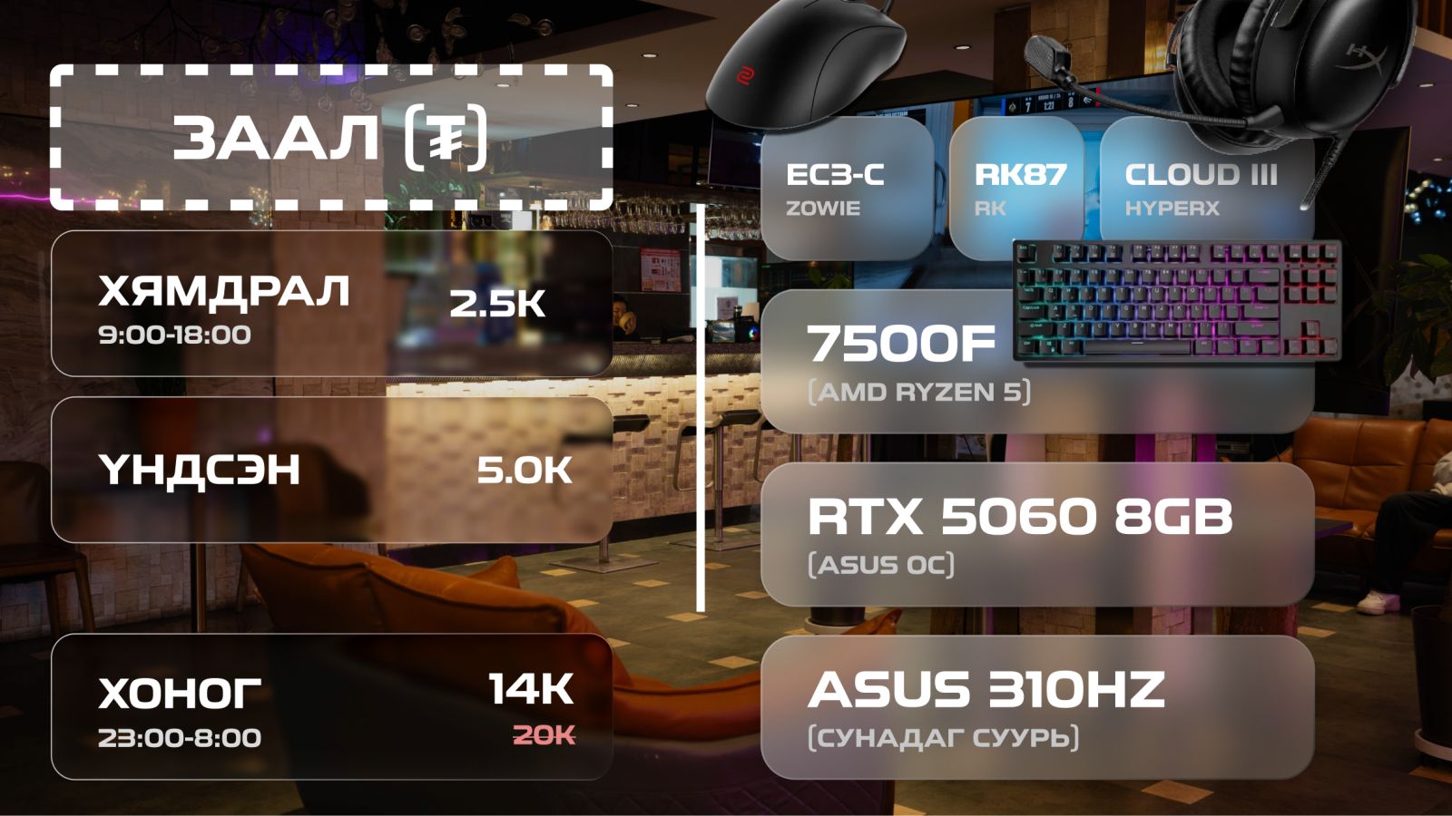 Hall zone pricing